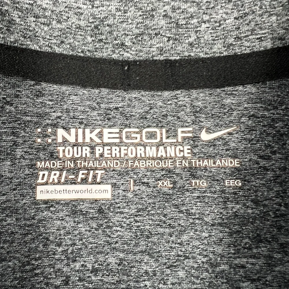 Missouri Tigers Mizzou Polo Shirt Mens 2XL XXL Gray Nike Tour Performance NCAA‎